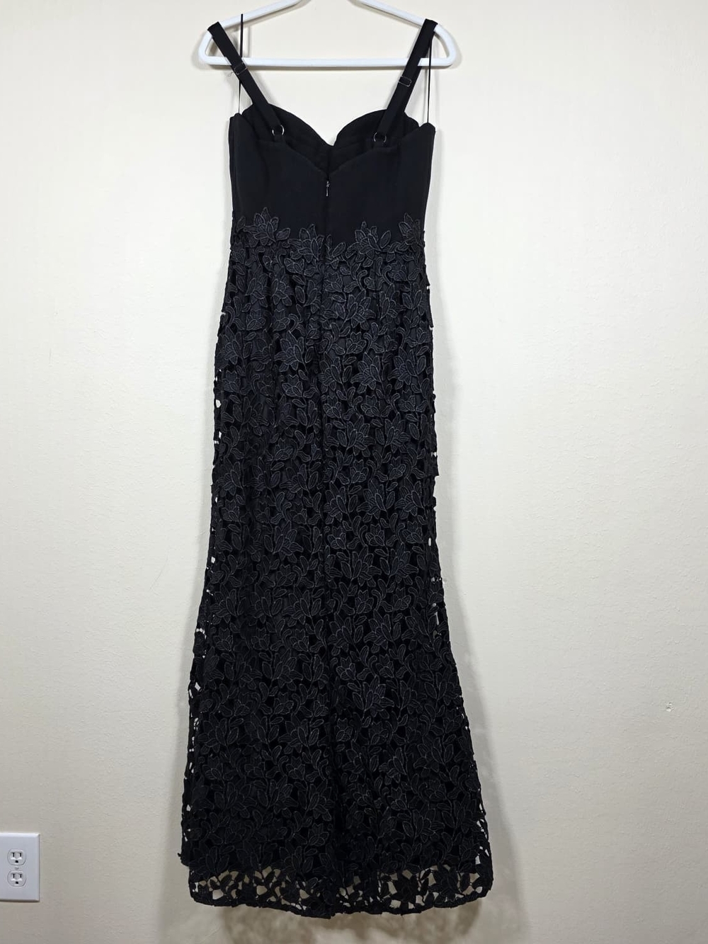 DRESS THE POPULATION BLACK LORENA GOWN SIZE M MSRP $338 - Picture 5 of 13